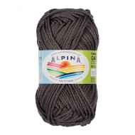 Пряжа ALPINA GARRY (100% мерсеризованный хлопок) 10х50г/50 м цв.15 графит (серо-стальной)
