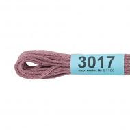 Нитки для вышивания Gamma мулине (0820-3070) 100% хлопок 24 x 8 м цв.3017 сливовый
