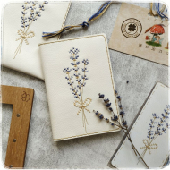 190047_Набор для вышивания обложки для паспорта "Лаванда"