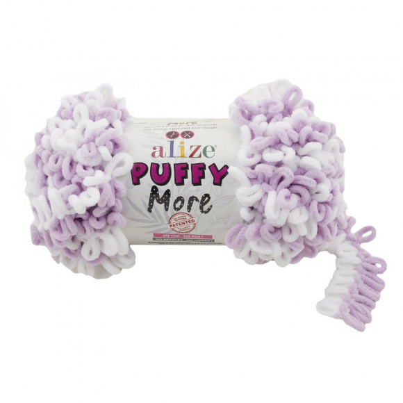 Пряжа для вязания Ализе Puffy More (100% микрополиэстер) 2х150г/11,5м цв.6291