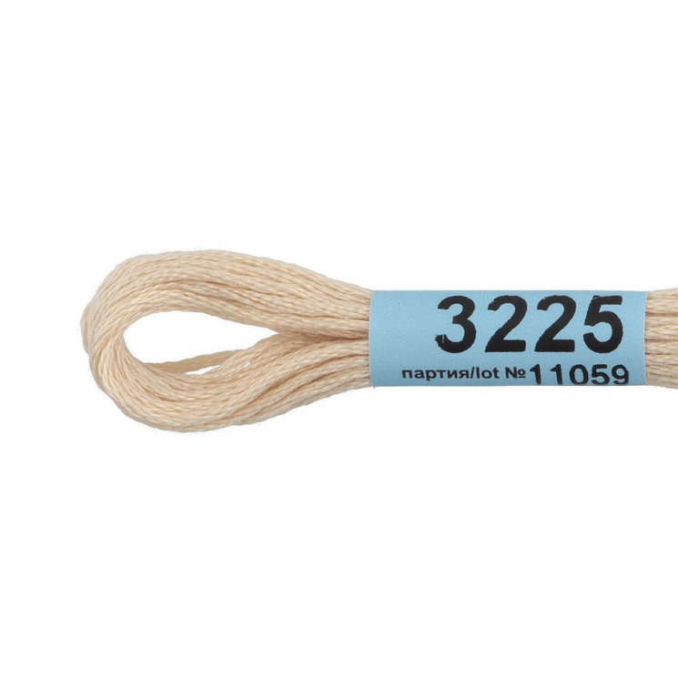 Нитки для вышивания Gamma мулине (3173-6115) 100% хлопок 24 x 8 м цв.3225 бл.бл.серый