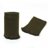 Манжеты 8х10 см 100% ПАН арт.МРЦ-32/2 рапорт 1х1 плетение ластик цв. 369/4 олива 10 пар