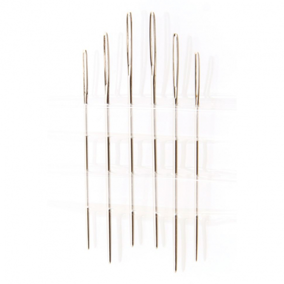 655_Иглы ручные для вышивания с закругленным кончиком №24-26, 6 шт