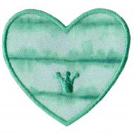 Термоаппликация HKM "Herz Batikgr?n"