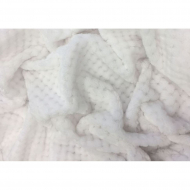 Ткань вельбоа рис.соты цв.белый шир.1,8м ( уп. 3м)