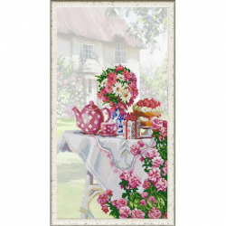Рисунок на ткани (Бисер) КОНЁК арт. 1276 Праздник на даче 25х45 см