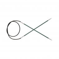 47065 Knit Pro Спицы круговые для вязания Zing 3мм/40см, алюминий