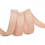 Лента Ideal репсовая в рубчик шир.15мм цв. 813 пудровый уп.27,42м