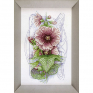 Набор для вышивания LANARTE арт.PN-0008220 Bristly Hollyhock 26х40 см