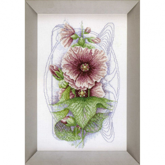 Набор для вышивания LANARTE арт.PN-0008220 Bristly Hollyhock 26х40 см