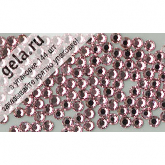 34758_Камни плоские с термоклеем 2028HF, ss 6, Light Rose M