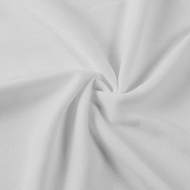 Ткань флис 2-х ст. TBY-0240-F101 240 г/м? 100% ПЭ шир.150см  цв.F101 белый уп.2м