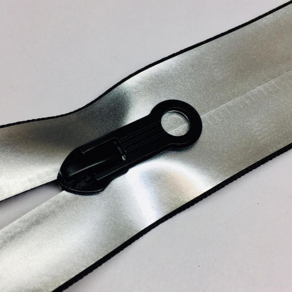 Молния спираль №7 н/р 18см водостойкая серебро