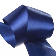 Лента атласная 50мм цв.3165 синий IDEAL уп.27,4 м