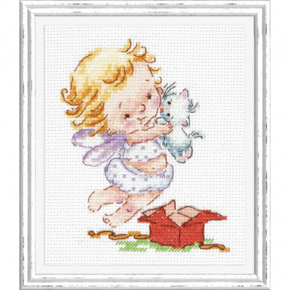 Набор для вышивания ЧУДЕСНАЯ ИГЛА арт.35-23 Люблю подарочки! 10х13 см