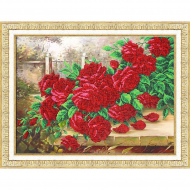 Набор для вышивания бисером ПАУТИНКА арт.Б-1300 Аромат роз 38х28 см Набор для вышивания бисером ПАУТИНКА арт.Б-1300 Аромат роз 38х28 см
