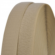 Лента липучка TBY пришивная кач.B шир.25мм цв.F308 бежевый уп.25м (крючок)