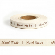 Лента декоративная хлопковая Handmade TBY.NM1501 15мм уп. 20м