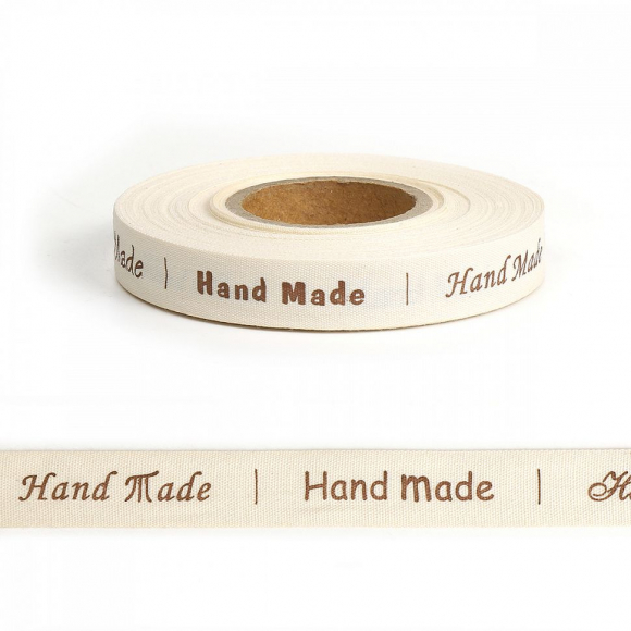 Лента декоративная хлопковая Handmade TBY.NM1501 15мм уп. 20м