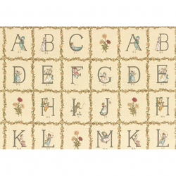 Ткань для пэчворка PEPPY Kate Greenaway Panel 115 г/м? 100% хлопок цв.31008-11 уп.60х110 см