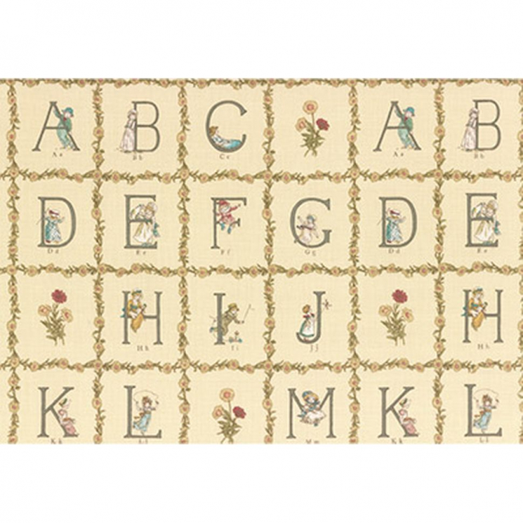 Ткань для пэчворка PEPPY Kate Greenaway Panel 115 г/м? 100% хлопок цв.31008-11 уп.60х110 см