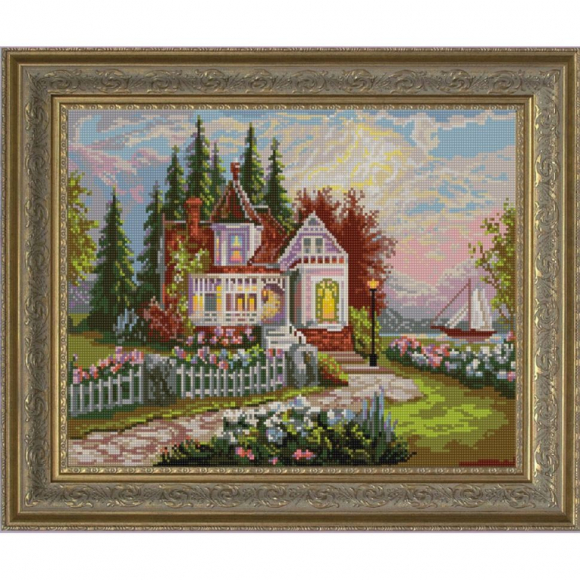 Рисунок на ткани (Бисер) КОНЁК арт. 9657 Дом мечты 29х39 см Рисунок на ткани (Бисер) КОНЁК арт. 9657 Дом мечты 29х39 см