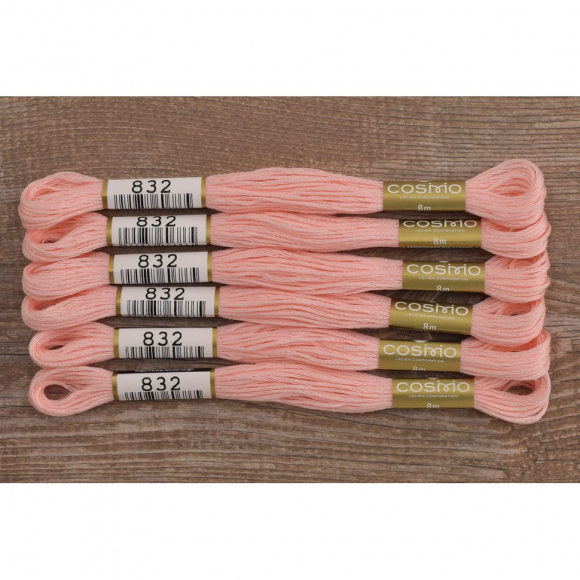 Мулине COSMO однотонный цвет 832 Мулине COSMO однотонный цвет 832