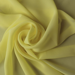 Ткань Шифон 80 г/м? 100% полиэстер шир.150 см арт.Р.14947.14 цв.14 желтый уп.40м