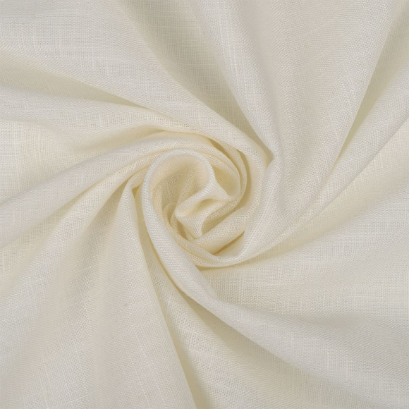 Ткань льняная 190 г/м? лен 40%, вискоза 60% шир.140 см арт.TBY.Li.1002.01 цв.01 экрю уп.1м