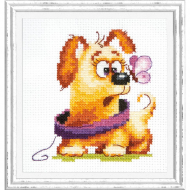 Набор для вышивания ЧУДЕСНАЯ ИГЛА арт.16-24 Забавный малыш 9х10 см Набор для вышивания ЧУДЕСНАЯ ИГЛА арт.16-24 Забавный малыш 9х10 см