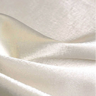 Ткань креп сатин 140г/м? 100% ПЭ шир.150см арт.Л4000 цв.001 экрю уп.5м