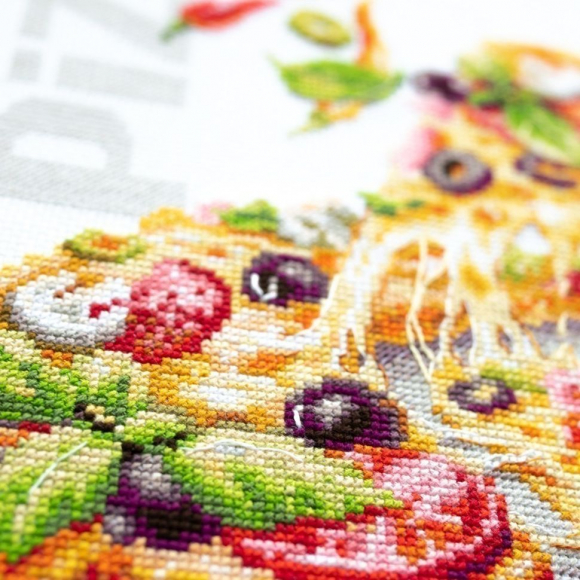 Набор для вышивания ЧУДЕСНАЯ ИГЛА PREMIUM арт.328-557 Пицца 23х27 см Набор для вышивания ЧУДЕСНАЯ ИГЛА PREMIUM арт.328-557 Пицца 23х27 см