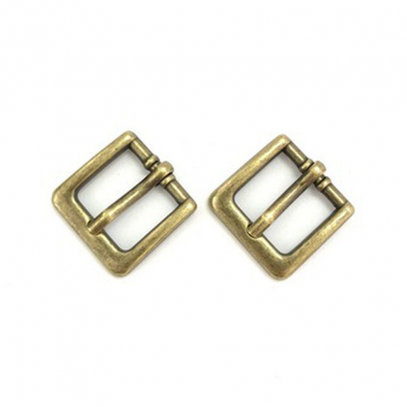 Пряжка мини С3202, 19 х 19 мм, цвет бронза, 2 шт