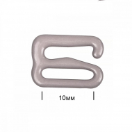 Крючок для бюстгальтера металл TBY-57737 d10мм, цв.S222 шиншилла, уп.100шт