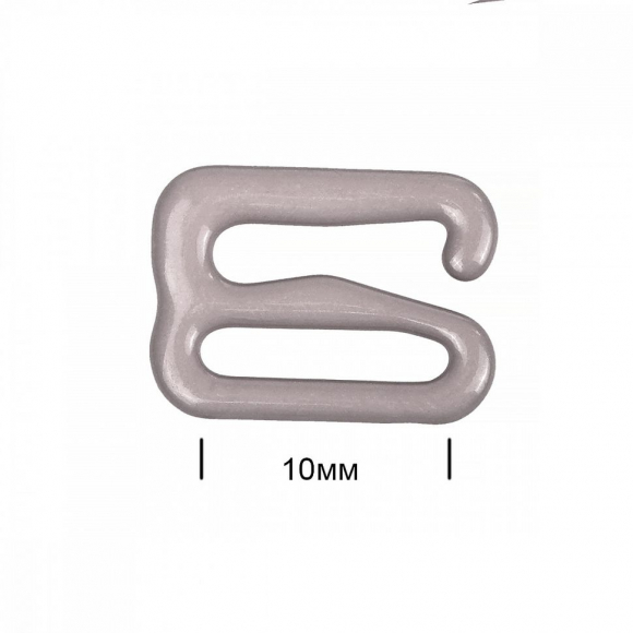 Крючок для бюстгальтера металл TBY-57737 d10мм, цв.S222 шиншилла, уп.100шт