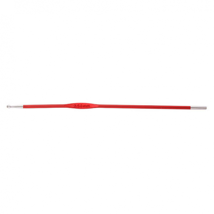 47463 Knit Pro Крючок для вязания Zing 2,5мм, алюминий, гранатовый