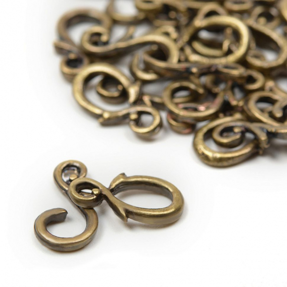 Застежка крючок MAGIC 4 HOBBY арт.MH.111924-4 цв. бронза 13х8мм уп.20шт Застежка крючок MAGIC 4 HOBBY арт.MH.111924-4 цв. бронза 13х8мм уп.20шт