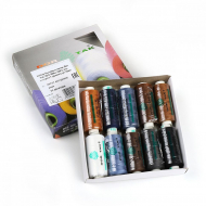 Набор бытовых ниток Dor Tak 40/2 366м 100% п/э, ассорти 7 (джинс) уп.10шт Набор бытовых ниток Dor Tak 40/2 366м 100% п/э, ассорти 7 (джинс) уп.10шт