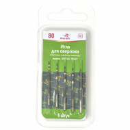 Набор игл арт.0037-02 № 80 для Оверлок-машин к БШМ в блистере 5игл