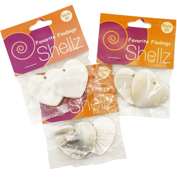 Подвеска "Shellz" Natural Heart River Shell Dangles