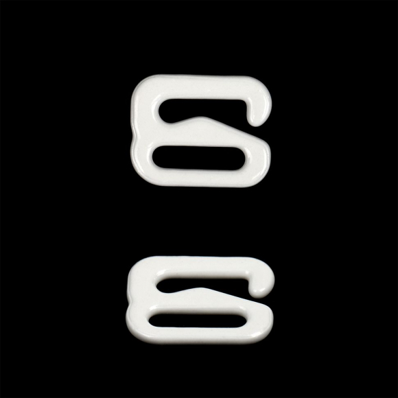 Крючок для бюстгальтера металл TBY-67792 d08мм, цв.01 белый, уп.100шт Крючок для бюстгальтера металл TBY-67792 d08мм, цв.01 белый, уп.100шт