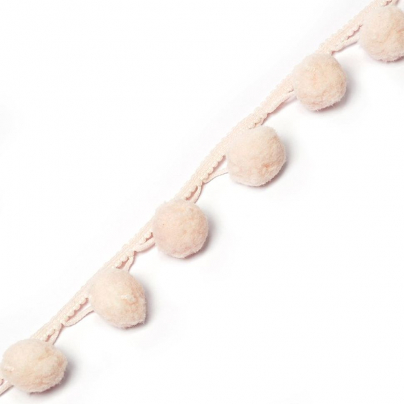 Бахрома с помпонами арт.0384-0465 цв.6377 безе ш.38мм уп.17м Бахрома с помпонами арт.0384-0465 цв.6377 безе ш.38мм уп.17м