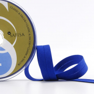 19644_Косая бейка хлопок/полиэстер 20 мм, 25 м, цвет 13, синий