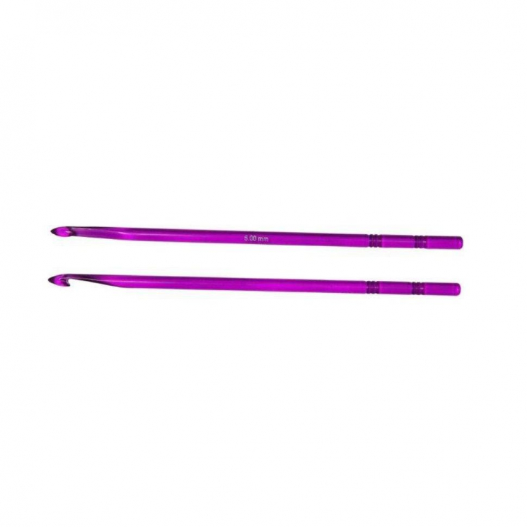 51281 Knit Pro Крючок для вязания Trendz 5мм, акрил, фиолетовый