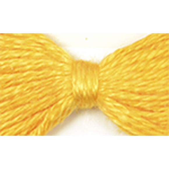 Нитки мулине цв.0404 желтый 12х10м С-Пб
