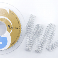 162329_Тесьма SPIRAL ( SAFISA) тип отделочная, арт.25320-14 мм, 15 м, цвет 102, серебряный