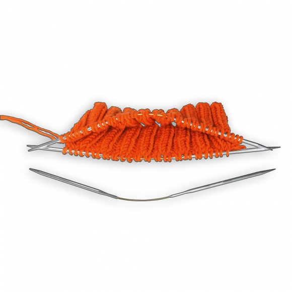 136826_Спицы чулочные гибкие, супергладкие, addiCraSyTrio LONG №7, 26 см