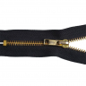 Молния MaxZipper джинсовая золото №5, 18см н/р цв.F332 т.синий
