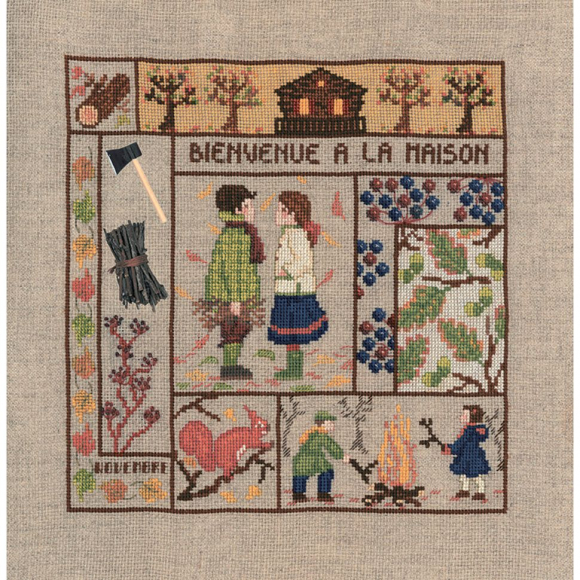Набор для вышивания Le Bonheur des Dames арт.2660 Bienvenue Novembre (Добро пожаловать, ноябрь) 21х23 см