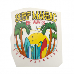 Термотрансфер арт.TBY.1338 Surf Maniac 19,5х16,8см, уп.10шт